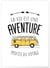 Poster 'La vie est une aventure, profite du voyage' | A3 : 29,7x42cm