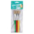 Pinceaux jumbo en plastique pointe plate 3 u.