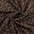 Tissu Polyviscose Ayana léopard Camel sur fond Marron chocolat