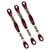 Lot de 3 échevettes 8m DMC Fil à broder mouliné 117 100% coton rouge bordeaux 815