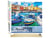 Peinture par Numéro Figured'Art - Petits bateaux de pêche au port - Kit de Loisir Créatif DIY Numéro d'Art Complet - 40x50cm toile roulée + châssis en bois à monter