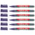 Lot de 6 marqueurs pour tableaux blancs - EDDING - 361 Violet - Pointe fine 1 mm