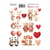 Planche de stickers couleur embelissement Fabrika Decoru ANIMALS IN LOVE 376
