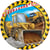 8 Assiettes Chantier de Construction