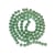 Fil de 95 perles ronde de verre transparent mat givré 8 mm fabrication bijoux VERT PALE