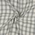 Tissu Double gaze de Coton Lin Carreaux Gris sur fond Ecru