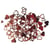 Sequins Coeur Rouge 7 et 12 mm 12 g