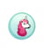Bouton Licorne polyester à queue 18mm - Prym Vert