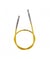 Cable Jaune 40cm aigu. circulaires/crochet interchangeables - Knitpro 40 Cm jaune