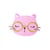 Lot de 3 écussons thermocollants animaux chat 5,2cm x 4,3cm