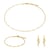 Collier, bracelet et boucles d'oreilles Elyssa en pierres Péridot - Sloya