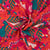 Tissu Viscose Chally Motifs abstraits sur fond Rose fuchsia