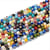 Fil de 60 perles de verre rondes 6 mm millefiori assorties L8 5520