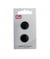 Carte de 2 boutons Rond en polyester à queue 18mm - Prym Noir