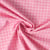 Tissu Coton imprimé Arty Jules quadrillage Blanc sur fond Rose