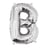 Ballon Lettre B, 40cm, 1pce. , argent