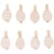 8 Pinces Oeufs - Rose Poudré