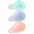 Ruban correcteur DELI Macaron - Lot de 3 - 5 mm x 5 m - Capuchon - Couleurs pastel aléatoires