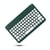 Clavier Pour Tablette Bluetooth Sans Fil Léger Longue Durée Noir Et Blanc Vert YONIS
