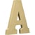 Support en papier mâché DÉCOPATCH - Lettre majuscule A - Brun - 20 cm