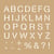 2 pochoirs kraft alphabet 20x20cm - Artemio
