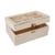 Coffret bois couvercle décoFSC MixCredit, 20x13x9,5cm, 5compart. d.couvercle