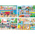 4 puzzles progressifs les pompiers - l'école - l'ambulance - a l'hôpital 20 - 40 - 60 - 80 pièces - educa 18903