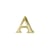 Motif en cire: Alpha + Omega, or, 2,5cm, 2 pces