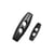 Buchette polyester 2 trous 25mm noir