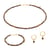 Collier, bracelet et boucles d'oreilles Serena en pierres Oeil de Tigre - Sloya