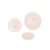 Lot de 3 boutons 2 trous satiné blanc
