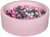 Piscine à balles perle, rose clair, gris – 300 balles rose - Velinda