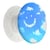 PopSockets Pop Grip pour Smartphones Standard au Design Ciel d'Azur Blanc / Bleu