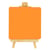 Chevalet et ardoise Orange 10x10 cm