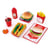 Ensemble de Fast Food dîner à l'américaine - Hape - Rouge