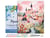 Peinture par Numéro Figured'Art avec Cadre - Village enchanté rose - Kit de Loisir Créatif DIY Numéro d'Art Complet - 40x50cm toile tendue sur châssis