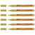 Lot de 6 marqueurs peinture permanents - EDDING - Pointe ronde 1-2 mm - Or