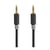 Nedis Câble Audio Stéréo Rond 2 Connecteurs Jack 3.5mm Mâle 2m Gris anthracite