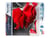Diamond Painting Broderie Diamant Figured’Art 40x50cm toile entière roulée avec diamants carrés - Bouche et Rose rouge