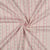 Tissu Coton imprimé Rayures vichy fleuris rose sur fond Blanc