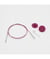 KnitPro THIN FLEX - Câble Pivotant 360 Nylon Aiguilles Circulaires taille n°Violet 80 cm