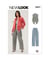 Patron New Look 6817 - Gilet drapé, veste et pantalon taille n°FR 38-50
