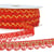 Bobine 25m Galon robe fil métallisé Rouge 14mm