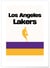 Affiche Los Angeles Lakers - Design minimaliste | A3 : 29,7x42cm