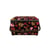 Boîte à couture 18,5x26x16cm bulles fuchsia fonds noir