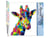 Peinture par Numéro Figured'Art - Girafe Pop Art - Kit de Loisir Créatif DIY Numéro d'Art Complet - 40x50cm sans châssis en bois
