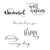 Tampons transparents texte 5- Sizzix