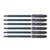Lot de 6 Stylos Roller Super Gel 07 Pointe Moyenne Noir