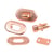 Tourniquet pour sac bronze 3,7x2mm