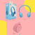 Casque Audio Bluetooth Jaune Pliable Avec Micro Basse Puissante Longue Autonomie Rose YONIS